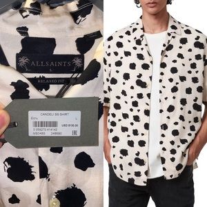 ❌SOLD❌ ALL SAINTS NWT “Candeli” Relaxed Fit Print Short Sleeve Button-Up Shirt